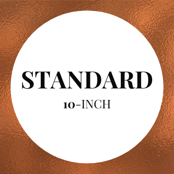 Standard Design 10-inch Round Cake, serves approximately 30