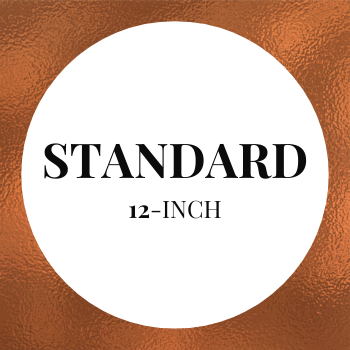 Standard Design 12-inch Round Cake, serves approximately 45